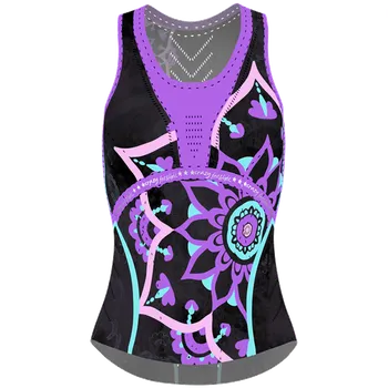 Crazy top Voltage - dámský - černá/fialová mandala Velikost: L