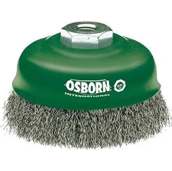 Drátěný kartáč Osborn 0442613365 - Kartáč hrncový drátěný pr. 125 mm, závit M14, NEREZový drát 0,5 mm SUPERIOR, material 1.4401