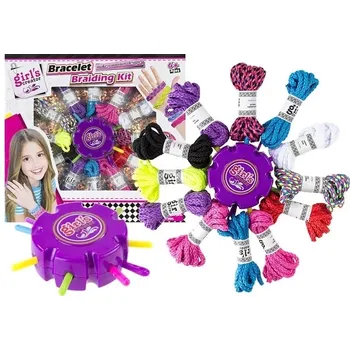 kreativní sada LEANToys Sada barevných provázků pro výrobu náramků