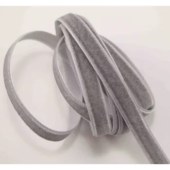 Stuha Sametová stuha - šedá - šířka 2 cm