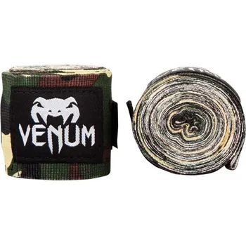 Bandáž na box a MMA Boxerské bandáže Venum KONTACT BOXING HANDWRAPS 2,5 M OS Khaki, Bílá, Černá