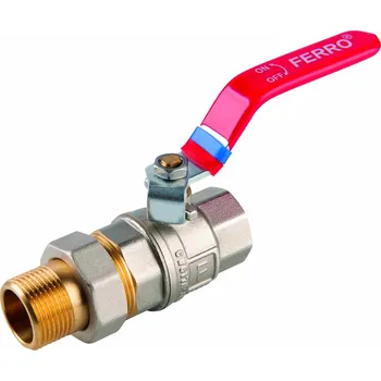 Vodovodní baterie Kulový plnoprůtočný kohout se šroubením, páka ŠM 3/4"