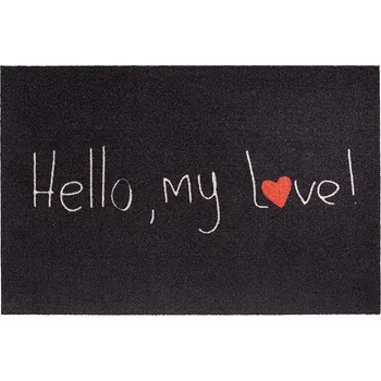Rohožka Vnitřní čistící vstupní rohož FLOMA Mondial Hello my love - 50 x 75 x 0,5 cm (81715866) FLOMAT