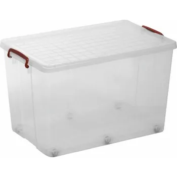 Zahradní úložný box Catering box s víkem 3300701 67 l transparentní