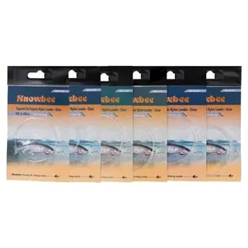 Snowbee Ujímaný návazec Tapered Leader 2,7m (9ft)|7X 0,20mm