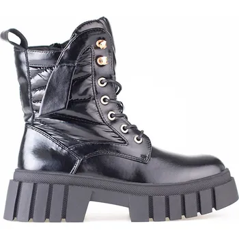 Dámská treková obuv Černé dámské workery se silnou podrážkou A9500B Velikost: 40