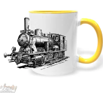 Hrnek - 310.922 - parní lokomotiva - Kačenka Barva: Žlutá