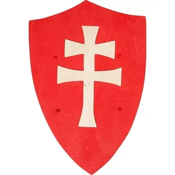 Dřevěná hračka Fauna dřevěný štít s dvojramenným křížem