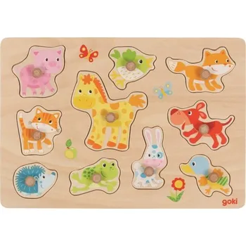 Dětské zboží Dřevěná vkládačka Mláďata