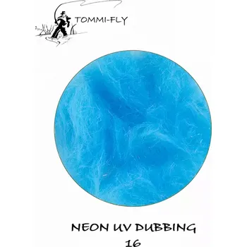 TOMMI FLY NEON UV DUBBING - Kingfisher Blue