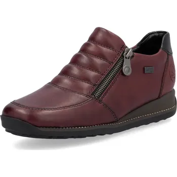 Dámské polobotky RIEKER, 44268-35 - dámské vínové polobotky 39