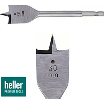 Vrták Heller 190640 - Vrták do dřeva pr. 28 x 152 mm, plochý se středícím a navrtávacím hrotem 0330 QUICKBIT