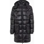 PORSCHE DESIGN Lightweight parka Bunda delší prošívaná odlehčená černá (Lehká parka bez peří s velkými kapsami s klopami a odnímatelnou kapucí.)