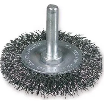 Drátěný kartáč Osborn 0008600422 - Kartáč drátěný kotoučový pr. 75 mm, šíře 15 mm, stopka pr. 6 mm, zvlněný ocelový drát 0,3 mm