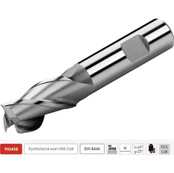 Fréza ZPS FN 110418.120 - Fréza na kov pr. 12 x 26/ 83 mm, válcová čelní krátká, 3-břitá nesouměrná, HSS-Co8