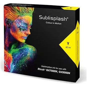 Sublimační inkoust Sublisplash pro Ricoh GX5050N/7000N 62 ml - yellow/žlutá