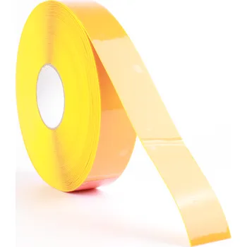Výstražná páska HESKINS BV Páska PERMASTRIPE RX - PVC extra odolný pás Verze: žlutá, vzorek 50 mm x 1 m - Kód: 04449