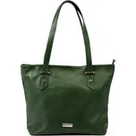 Kožená kabelka MiaMore 01-058 DOLLARO - tmavozelený