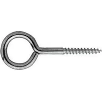 Vrut Oko s vrutem do dřeva, oko 16 mm, vrut 30 mm, drát 4,2mm, povrch zinek bílý, (100ks)