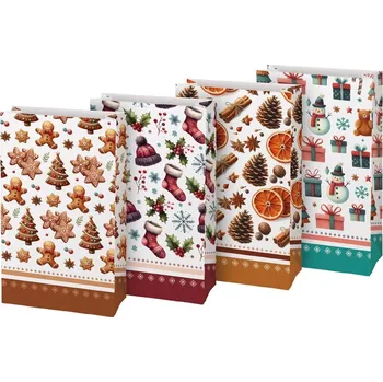 MFP sáček papírový vánoční KRAFT 3 15x27x9cm mix 5252803
