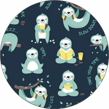 Jedlá dekorace na dort Jedlý papír lenochodi 19,5 cm