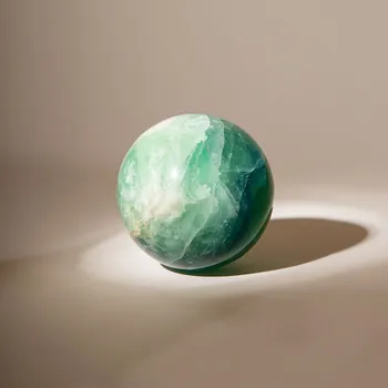 Koule Zelený Fluorit kamenná sféra