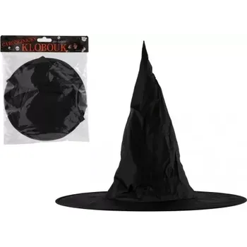 Karnevalový doplněk Teddies Klobouk čarodějnický skládací 38cm v sáčku