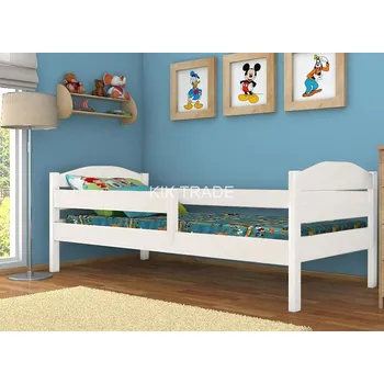 Dětská postel Masivní postel ANITA 90x200 cm - barva BÍLÁ -SKLADEM 1KS