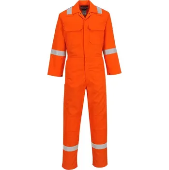 montérky PORTWEST Kombinéza Bizweld Iona FR BIZ5, nehořlavá s reflexními prvky POR-BIZ5ORR5XL Oranžová 5XL Standartní
