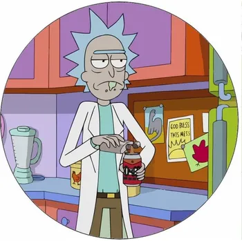 Jedlá dekorace na dort Jedlý papír Morty v kuchyni 19,5 cm