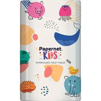Zásobník na skládaný toaletní papír Papernet Kids bílý