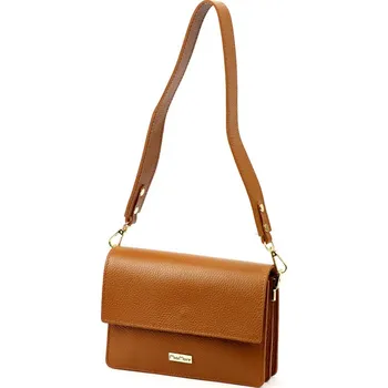 Kabelka Kožená kabelka MiaMore hnědá KZ2254478