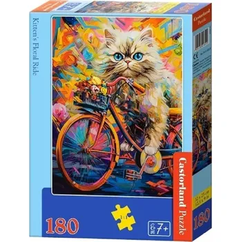 Puzzle Puzzle Castorland 180 dílků - Kočka na kole