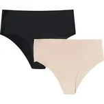Sada 2 bezešvých kalhotek Henderson Ladies Feliz 42584 Feliz A'2 S-2XL Velikost: 2XL, Barva: černo-béžová