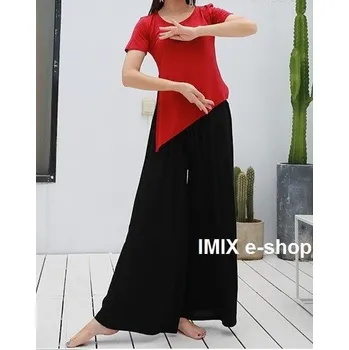 Dvoudílný pohodlný taneční, cvičící a meditační set Tmavě červená