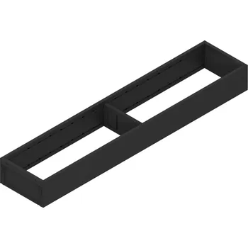 Příborník do zásuvky BLUM Rámeček LEGRABOX AMBIA-LINE 100 x 500 mm černý