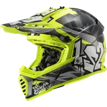 LS2 Motokrosová helmaLS2 MX437 FAST EVO CRUSHER BLACK H-V YELLOW Velikost.: XXS