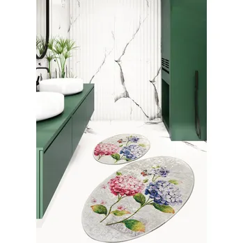 Koupelnová předložka ASIR Koupelnová předložka ORTANCA rozkvetlý šeřík 2 ks