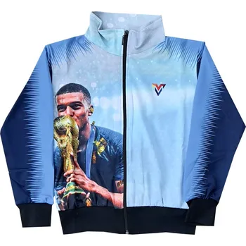 Chlapecká mikina Numberoplus Dětská fotbalová mikina s potiskem - KYLIAN MBAPPE.MP.10 Velikost: 4-roky.(vel.98)