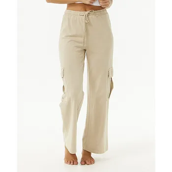 Tepláky Rip Curl BLOCK PARTY TRACK CARGO Natural velikost S