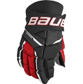 Hokejové rukavice Rukavice Bauer Supreme M3 S23 SR, Senior, černá-červená, 14" Bauer