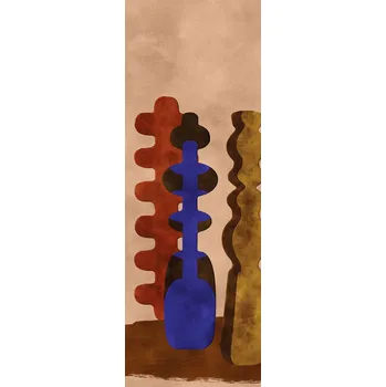 Tapeta Masureel Vliesová fototapeta na zeď, vázy, hnědá, DGPOT1021-300, Terra, Masureel, velikost 1,06 x 3 m