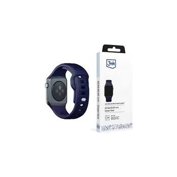 Chytré hodinky 3mk Silicone Watch Strap pro Apple 42/44/45/49 mm Ocean Blue