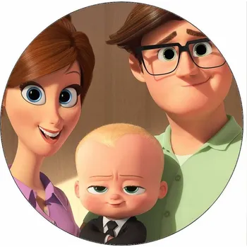 Jedlá dekorace na dort Jedlý papír Mimi šéf s rodiči 19,5 cm