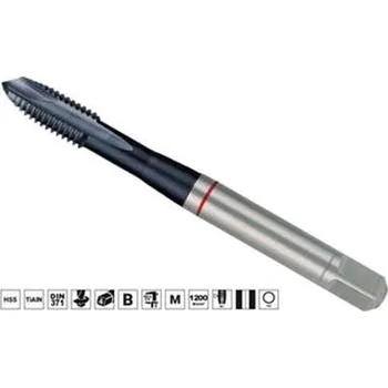 Závitořezný nástroj Ruko 232060EF - Závitník strojní M 6 x 1,0 mm HSS-Co5 TiAIN, typ 3043, DIN 371 ISO2 (6H)