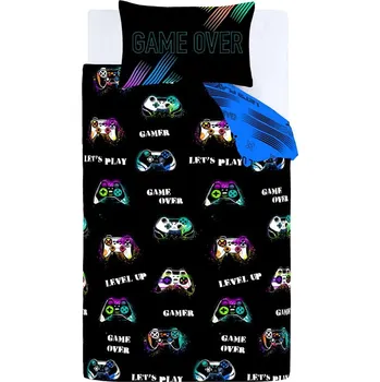 Povlečení Dětské povlečení na jednolůžko 135x200 cm Game Over – Catherine Lansfield ID_1456634