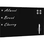 vidaXL Nástěnná magnetická černá tabule skleněná 60 x 40 cm