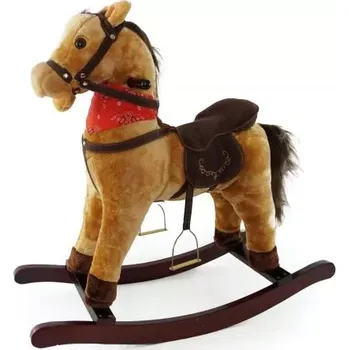 Houpací kůň Houpací plyšový koník se zvuky a šátkem