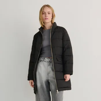 Dámský kabát Reserved - Prošívaná bunda light padded - černý - 1109T-99X - 1109T-99X-XS