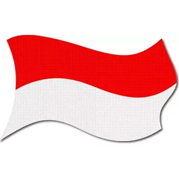 Vlajka Pelisport Indonéská vlajka vlající tištěná